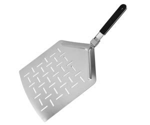 Baoblaze Pelle à Pizza Perforée Pagaie Spatule Tamis Surface Biseautée à Bords Arrondis Plus Contrôle Acier Inoxydable Résistant à l'Usure Adaptée aux Pizzas, style to 2