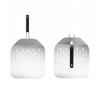 Baoblaze Pelle à Pizza Pliable en Acier Inoxydable Spatule Plaque Ustensile Large Plateau pour Transfert sans Effort Poignée Démontable pour Entretien Rapide, 430 L W Holes 3