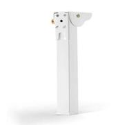 Baoblaze Pied de Table Pliant Support Stand Jambe Pliable Support de Table Repliable Équerre avec Charnière 90 De Mécanisme de Blocage Plaque de Montage à, 15 Cm, Blanc