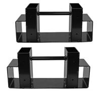 Baoblaze Porte-bûches Métal Rangement Bois Cheminée Support Bûches Organisateur Bûches Cadre Rectangulaire Gain de Place pour Empilage Ordonné Adapté à Foyer Intérieur Balcon Chalet