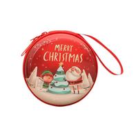 Baoblaze Porte-Monnaie de Noël, Mini Portefeuille, Pochette de Rangement légère et élégante, Petite boîte à Monnaie, Pochette à Bijoux et Autres Petits Objets, Arbre Elfique Aîné