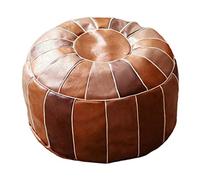 Baoblaze Pouf marocain en PU Couverture Pouf Rangement Pouf Coussin Repose-Pieds Couverture décor Maison Salon Chambre, Tour