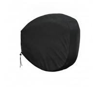 Baoblaze Protection pour Dévidoir Tuyau Rond avec Cordon Serrage en Bas et Revêtement Argenté pour Usage en Extérieur et Jardin, Noir, Rond 420D 55 55 30cm