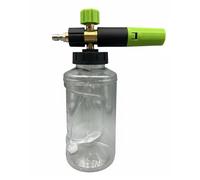 Baoblaze Pulvérisateur de Lavage Auto Lance à Mousse Kit Entretien Voiture Bouteille 1l Connexion Rapide 1/4 Pouce Diffuseur Ajustable Corps Aluminium, Orange-Vert