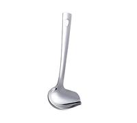 Baoblaze Saucier Cuisinière Louche Saucière Cuillère Verseuse avec Bec Verseur Pratique En Acier Inoxydable Adaptée pour Service de Sauces Cuisson Restauration, ARGENT
