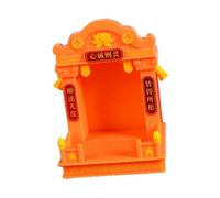 Baoblaze Sculpture d' de sanctuaire, support de Statue de bouddha, décor chinois, Mini sanctuaire bouddhiste pour centres de Table de bureau