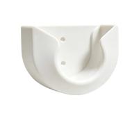 Baoblaze Support de Buse Murale Porte-buse Support Mural Espace Réduit Ouverture Inférieure Arrondie Maintien des Accessoires d'Arrosage PLA Solide Convient au Rangement Outils, Blanc