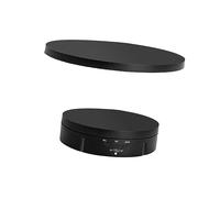 Baoblaze Support Rotatif Motorisé Présentoir Tournant Télécommande Réglable Plateau Rotation Silencieux Adapté à Exposition Mariage Vitrine Bureau mais, Noir