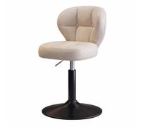 Baoblaze Tabouret Bar Rembourré, Blanc, Régulier-385mm-noir | Socle Rond En Métal Noir, Tabouret Bar à Piètement Luge, Similicuir Ciré, pour Cuisine