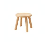 Baoblaze Tabouret Bas en Bois Massif Tabouret Enfant Tabouret Chaussage Tabouret Empilable Forme Animée Caoutchouc Surface Polie Adouci Style Nordique Adapté à Salon Chambre Couloir, Bois Naturel