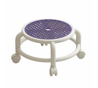 Baoblaze Tabouret Enfant Rotatif Tabouret Roulant Siège Pivotant Tabouret Bas Tabouret Compact en Plastique Maniement Simple pour Enfants et Adultes Adapté aux, Violet Lilas