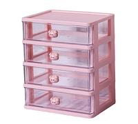 Baoblaze Tiroir de Bureau Organisateur Compartiments Rangé Support de Maquillage Empilable Espace de Rangement Armoire à Bijoux pour Salle de Bain Coiffeuse Ma