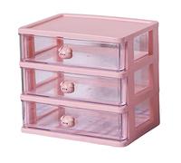 Baoblaze Tiroir de Bureau Organisateur Compartiments Rangé Support de Maquillage Empilable Espace de Rangement Armoire à Bijoux pour Salle de Bain Coiffeuse Ma