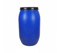 Baoblaze Tonneau Industriel Étanche Tambour à Bride Fût de Stockage Conteneur Réutilisable en HDPE Épaissi avec Système de Fermeture Convenable pour, 160L Bidon À Cerclage en Fer Épaissi