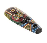 Baoblaze Tribal Sculpté à La Main En Bois Africain, Peinture Murale Suspendue, Art Populaire, 25cm