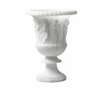 Baoblaze Vase Urne Classique Reliefs Sculptés Sculptural Vase à Large verture Cannelures Cannelé Déco pr Intérieur Stylé
