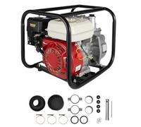 BAOCHADA Pompe à eau à essence 6,5 CV 210 CC 28 m Hauteur de refoulement | 4 temps 2" 92 ft hauteur de refoulement 9510 GPH avec 36 m³/h aspiration plate réservoir de carburant de 3,6 l pour un