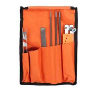 BAOFUYA Chain Sharpener Kit d'affûtage de Tronçonneuse, Ensemble d'outils de Lime de Tronçonneuse Kit 'affûtage de Scie à Chaîne 10 Pièces Ensemble 'Entretien Complet en Métal Portable pour
