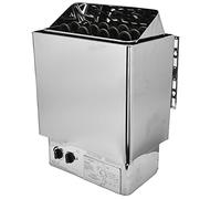 BAOFUYA Chauffage de Sauna 6KW 220V avec Thermostat de Contrôle Interne, Réchauffeur de Hammam en Acier Inoxydable pour Sauna Domestique, Poêle de