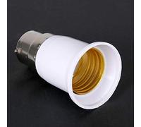 BAOFUYA Convertisseur de Lampe B22 à E27, Adaptateur de Douille de Support de Lampe plaqué Fer avec Plastique Technique, Base d'ampoule Résistante à la Corrosion pour Appareils d'éclairage