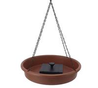 BAOFUYA Fontaine Solaire pour Bain d'oiseaux, Pompe à Eau Suspendue de 1,4 W, Fontaine à Oiseaux à 6 Buses pour Une Utilisation dans Le Jardin