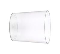 BAOFUYA Poubelle Transparente en Plastique Transparent de Grande capacité, Poubelle Minimaliste pour Salle de Bain, Cuisine, Chambre à Coucher, Bureau, Design Transparent, Lisse, Profil Permettant