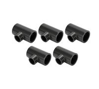 BAOFUYA Raccord PVC Té 3 Voies Adaptateur pour Serre Jardin Étagères | Haute Dureté PVC, PN10, Intérieur Résistant à la Corrosion, pour Irrigation, Drainage et Projets de Tuyauterie DIY