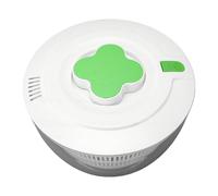 BAOFUYA Salad Spinner Press Type (Vert gazon) | Essoreuse à salade électricité pour la cuisine à la maison, type presse, séchoir à légumes, capacité de 5l, gris, cuisine