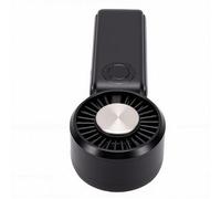 BAOFUYA Ventilateur de Cou Portatif Rechargeable par USB, Ventilateur Turbo Rechargeable à 5 Vitesses de 4000 MAh pour les Voyages, les Concerts en Plein Air, le Bureau et l'artisanat à Domicile