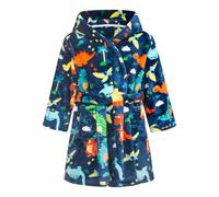 Baogaier Enfants Peignoir de Bain Garçons Filles à Capuche Robe de Chambre Doux Pyjamas Vêtements de Nuit Adolescent Imprimé Animal Polaire avoir Ceinture et Poche Bébé Tout-petits 1 2 3 4 5 6 7 Ans