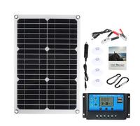 BAOJUHUIKANG Kit de Panneau Solaire étanche monocristallin 500W, Panneau Solaire monocristallin Portable Haute Puissance s'applique à la Batterie de Ferme de Toit de remorque de Camping-Car