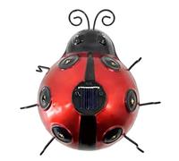 BAOK Lampes solaires coccinelles décoratives d'extérieur, jardin, LED petit marchepied solaire étanche, éclairage pont style nordique chaud illumine le luminaire extérieur extérieur