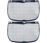 Baokuan Lot De 2 Visières De Rechange pour Écran, Masque De Protection en d'acier pour Débroussailleuse Meulage, Visière Noire