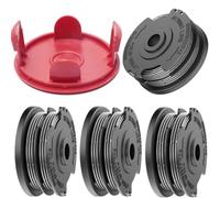 BaolijinMM bobines de Fil de débroussailleuse pour Bosch Art 24 27 30 30-36 LI Grass, Advanced GrassCut 36, bobines en Nylon à Double Alimentation Automatique (4 bobines + 1 Couvercle)