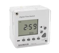 Baomain Commutateur de relais de programmation électronique LCD numérique 220-240 VAC avec CE, THC711A