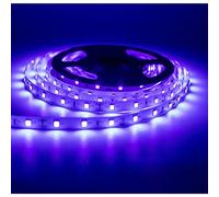 BAOMING Blacklight LED Strip 5M 100-240V with Plug, 395nm UV Lumière Noire Bande Led Flexible, 5 Mètre