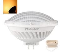 BAOMING PAR56 Lumières de scène à LED GX16D Base 26W 230V Ampoules LED ampoule équivalent 300W 500W halogène, Large Faisceau Angle du faisceau Blanc Chaud 3000K éclairage intérieur