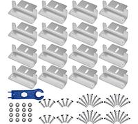 Baotkere Supports en Z pour Panneau Solaire, Kits Anti-Corrosion avec écrous et boulons, clés connectées, Camping-Cars, remorques, Bateaux, Yachts, Murs et Autres Structures de Toit Hors réseau