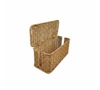 BaotyJie Boîte câble Organisateur Câbles Rangement Cordon Conteneur Câble Style Imitation Tissage S’intègre à Décor Campagnard et Rétro Convient à Salon Bureau Maison, Dark Double Open