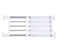 BAOYOUNI Etagere Extensible Placard Sans Perçage Armoire Organisateur de Rangement DIY Garde-Robe Séparateurs Stockage Rack Télescopique pour Chambre, Salle de Bain, Cuisine, Réglable 40-60cm