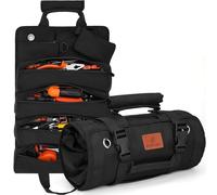 BAQRAXIA Sac à outils, rangement de petite boîte à outils enroulable, cadeaux d'outils pour hommes papa mari petit ami grand-père, cadeaux pour la fête des pères anniversaire, organiseur d'outils