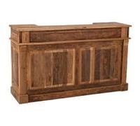 Bar 2 Tiroir en Bois "Hollywood" 180cm Naturel Marron