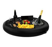 Bar flottant pour piscine - Gonflable - 8 trous - Porte-gobelet - Plateau flottant - Facile à gonfler