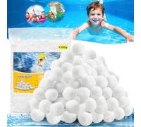 BARAKYEG 1300g Balles Filtrantes,Boules de Filtre de Piscine,Réutilisables,Média Filtre à Fibres Peut Remplacer 45 kg Sable Quartz Piscine Filtres à Sable Filtrage de l'eau,Utilisées Dans Les Piscines