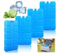 BARAKYEG Lot de 4 boîtes de Pain de Glace 200g 8×15×2cm,12H Refroidissement,Réutilisable