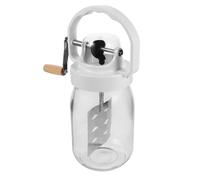 Baratte à Beurre Manuelle 1500ml en Acier Inoxydable pour Maison | Large Ouverture, Poignée Ergonomique, Usage Familial, Résistante à Rouille, Adaptée aux Débutants