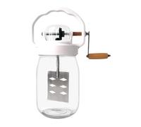 Baratte à beurre | Outil de Mixage pour Beurre 1500ML avec Bocal en Verre et Fouet - Comprenant mixeur à œufs et bouteille en verre,pour pâtisserie, cuisine, confiture, sauce,