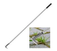 BARAYSTUS Désherbeur de Fissures, Outil de désherbage Manuel en Acier Inoxydable, Outil de désherbage Manuel en Forme de L, Outil de désherbage Durable pour Trottoir, Jardin, terrasse, pelouse
