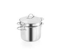 Barazzoni 401048022 Cuiseur à Pâtes en Acier 18/10 avec Panier-égouttoir, 6 Litres
