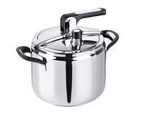 Barazzoni Casserole à Pression Silicon Pro ø22 cm, capacité 7,0 lt, Acier Inoxydable 18/10, fabriqué en Italie, 7 litres, Inoxydable, Argent